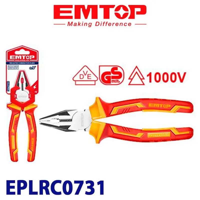 Emtop EPLRC0731 | Izolirlenen Penseler 1000V 180mm