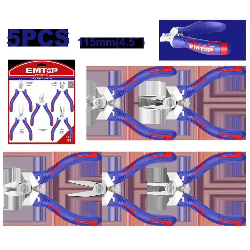 Emtop EPLSM0511 | Mini penseler toplumy 6 sany polatdan