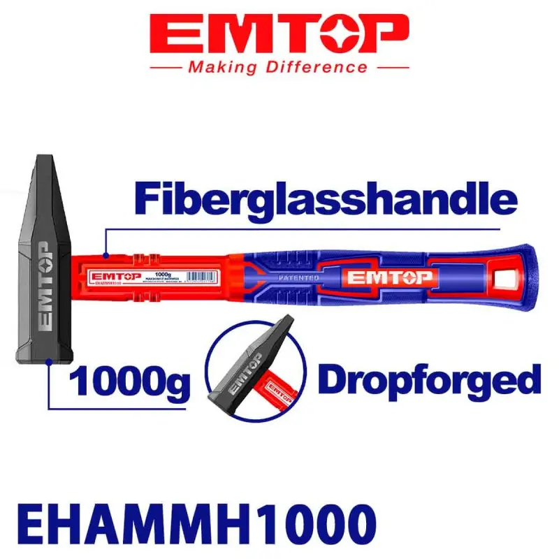 Emtop EHAMMH1000 | Çekiç 1000g Polat Başlyk
