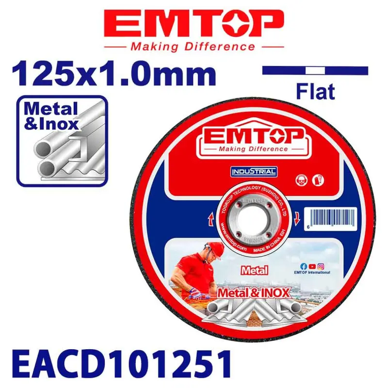 Emtop EACD101251 | Metal kesiji disk 125x1.0mm