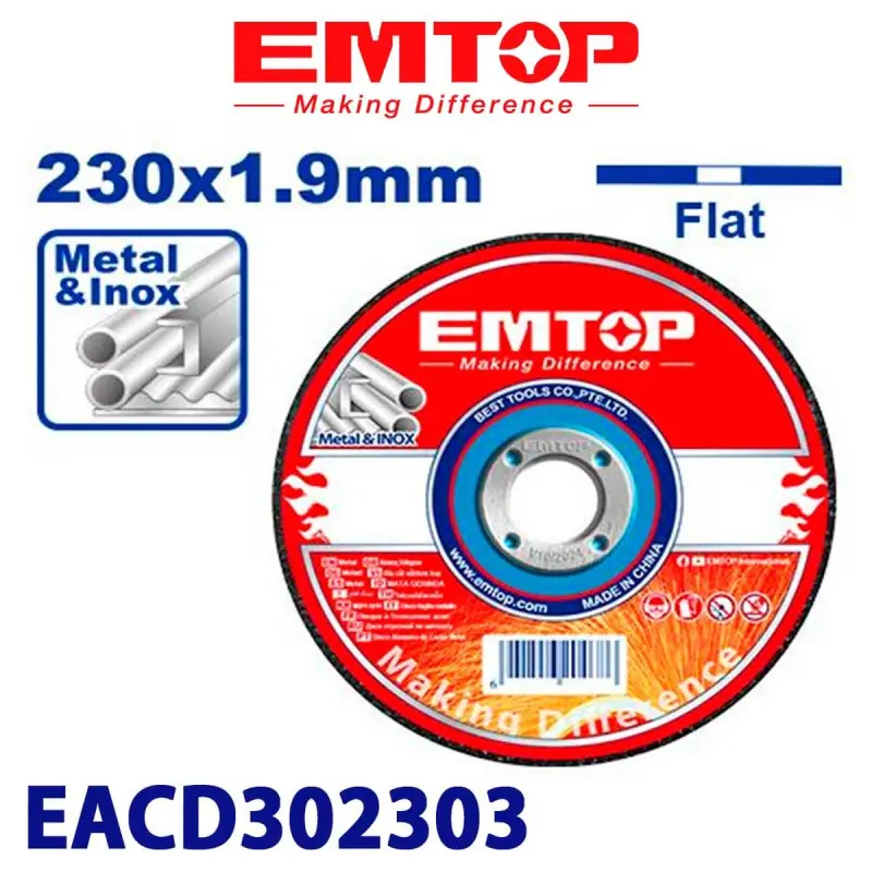 Emtop EACD302303 | Диск по металлу 230x1,9 мм