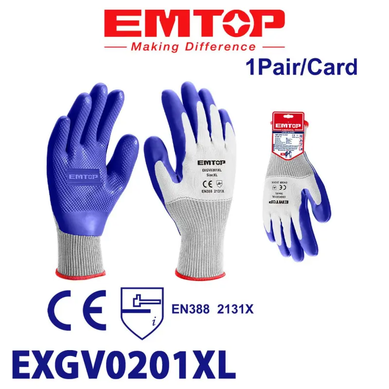 Emtop EXGV0201XL | Latex Gloves XL Bulk Pack 120 pcs