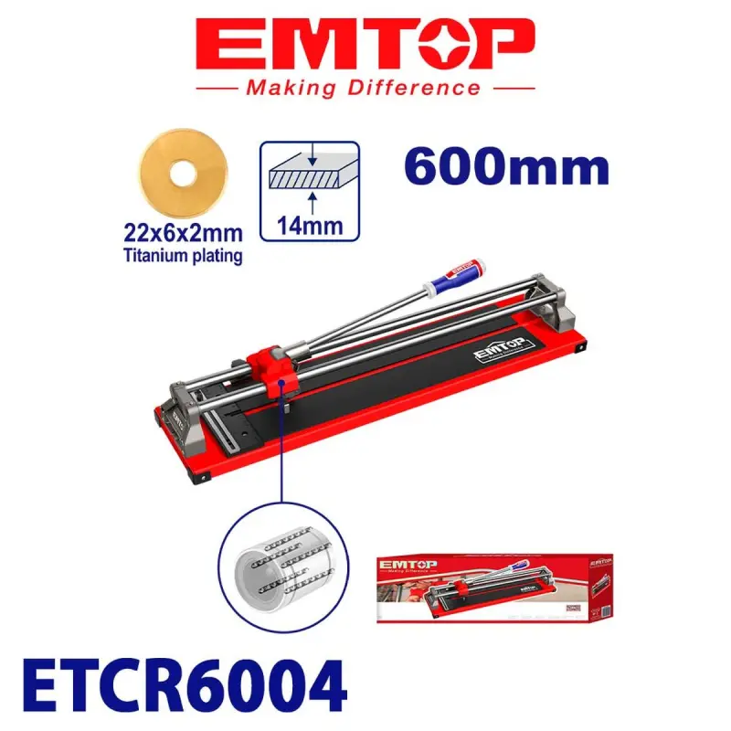Emtop ETCR6004 | Tile Cutter 600mm Precision