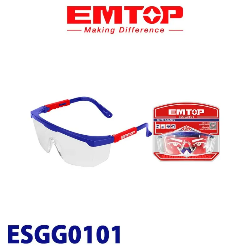 Emtop ESGG0101 | Safety Glasses Impact-Resistant Anti-Scratch