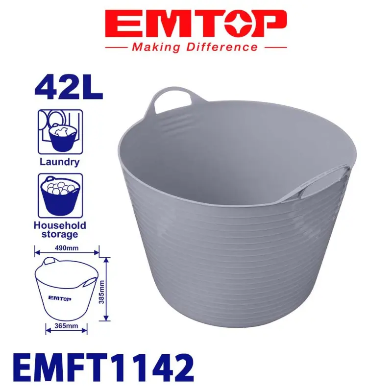 Emtop EMFT1142 | Plastik saklaýyş gutusy 42L Berk