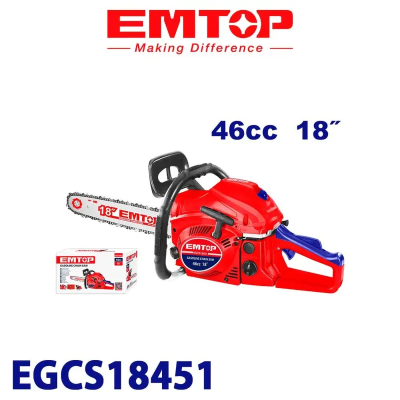 Emtop EGCS18451 | Chainsaw 1.8kW 46cc