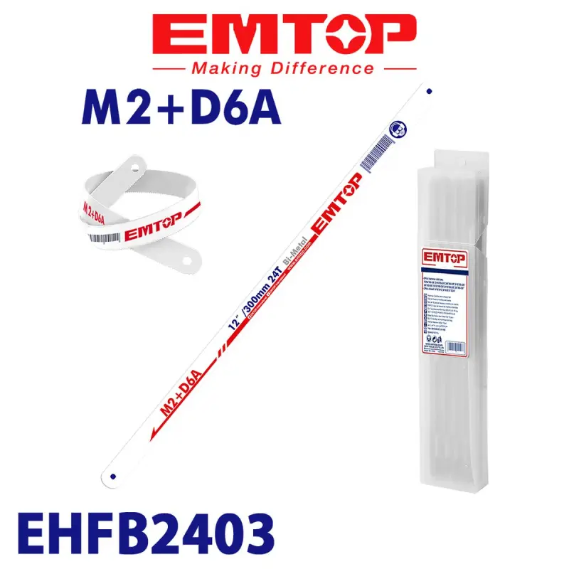 Emtop EHFB2403 | El piýalasy pyçagy 300mm 24T ýokary uglerodly polat