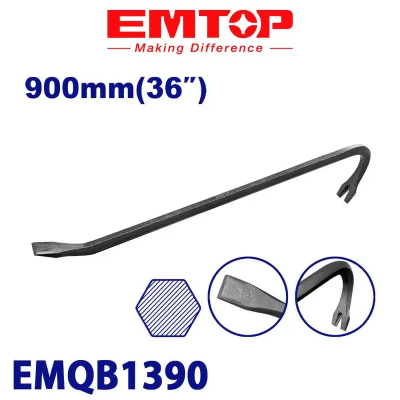 Emtop EMQB1390 | Crowbar 900mm High-Leverage 36r