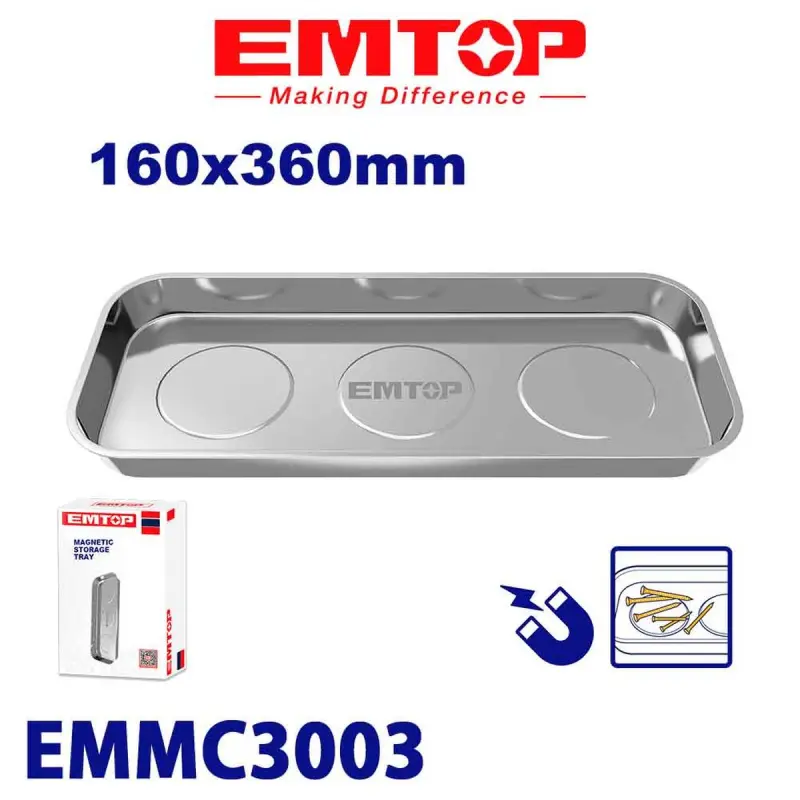 Emtop EMMC3003 | Magnetic Steel Tray 160x360mm