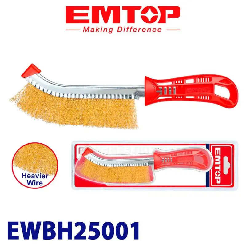 Emtop EWBH25001 | Щетка по металлу стальная 250мм