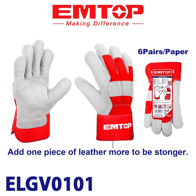Emtop ELGV0101 | Kebşirleýji ellikler 10.5R yssyga durnukly deri