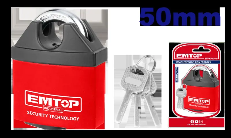 Emtop EPDKP5005 | Всепогодный навесной замок 50 мм