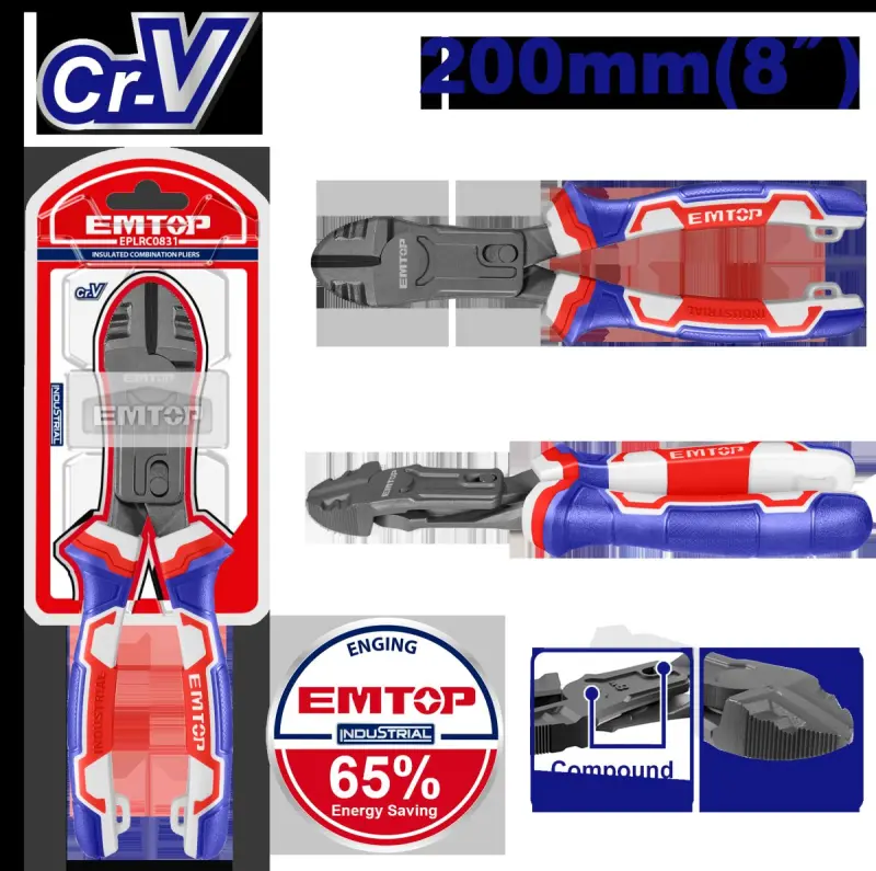 Emtop EPLRCD0851 | Универсальные садовые ножницы 200 мм, рез 8 мм