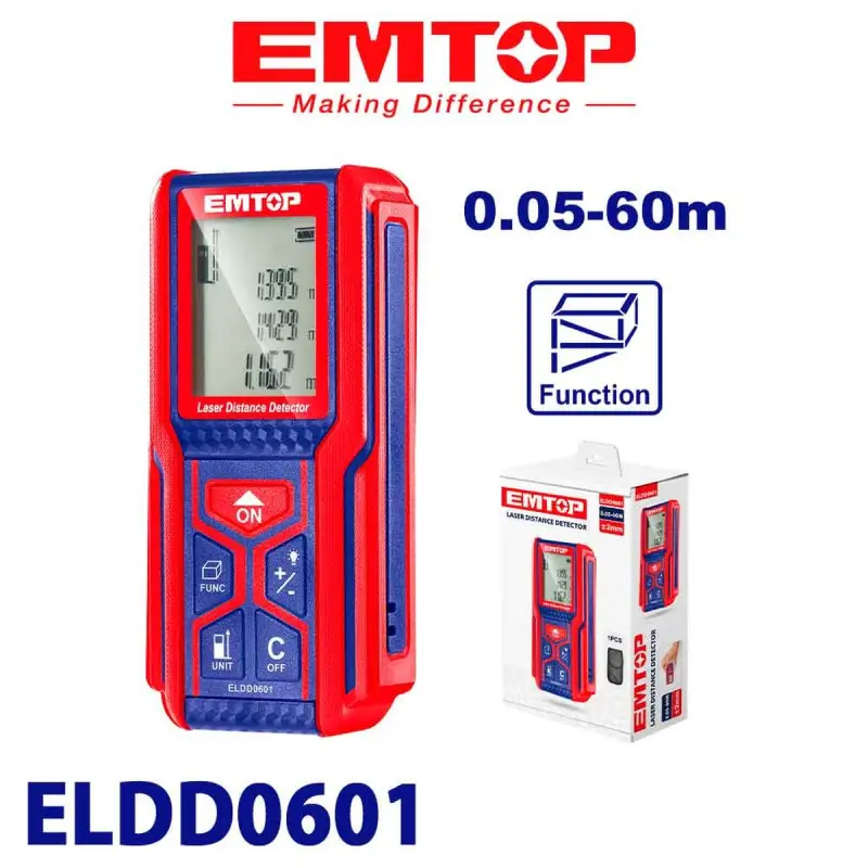 Emtop ELDD0601 | Lazerli Ölçeg Enjamy 60m Takyklyk