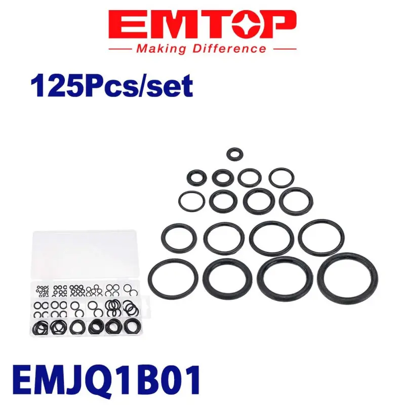 Emtop EMJQ1B01 | Набор резиновых сальников 125 шт