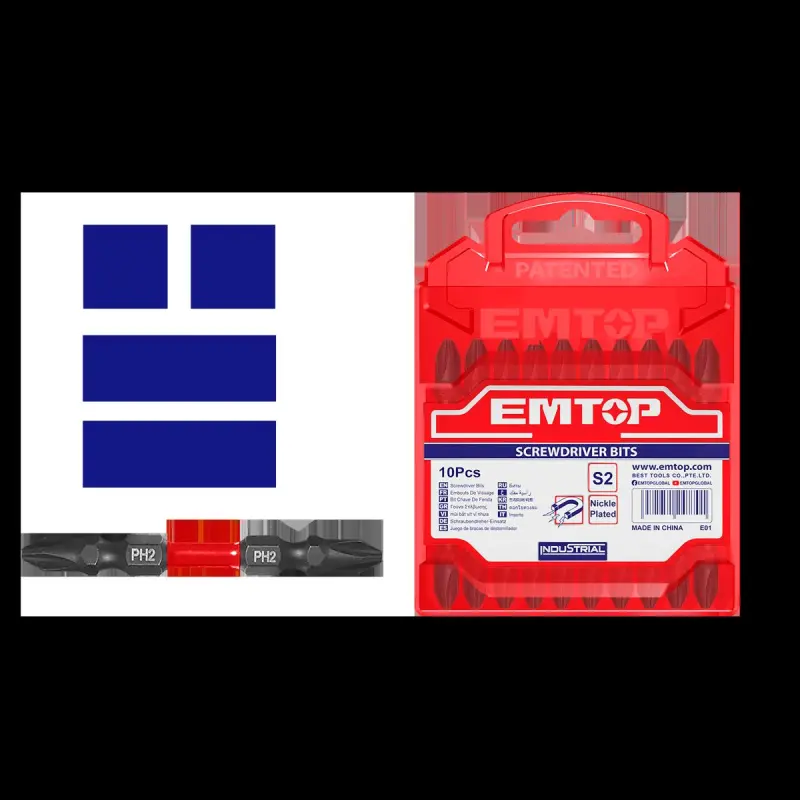 Emtop ESBTMPH233 | PH2 Iki Taraply Urgy Bit Toplumy 65mm 10 sany