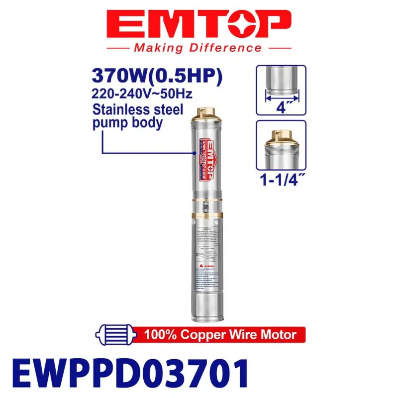Emtop EWPPD03701 | Çuňňur Guýy Nasosy 48M 6,0 m³/sa