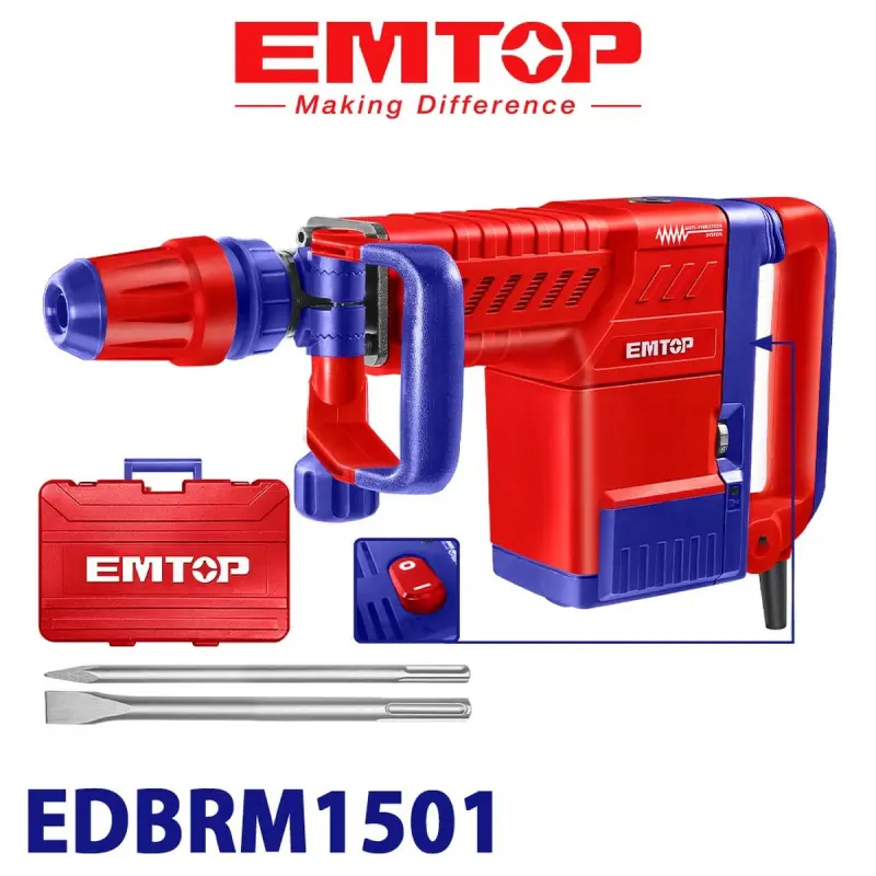 Emtop EDBRM1501 | Демонтажный молоток 1500Вт