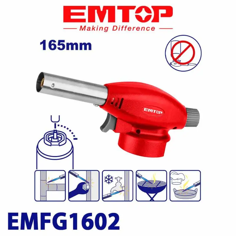 Emtop EMFG1602 | Gas Torch Gun No Cylinder