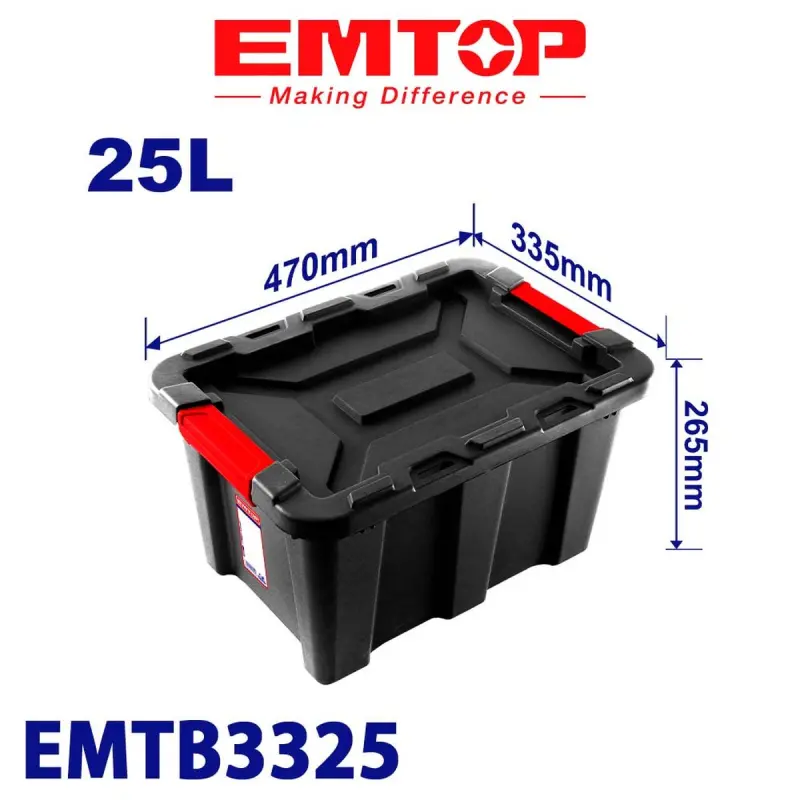 Emtop EMTB3325 | Пластиковый ящик 25 л
