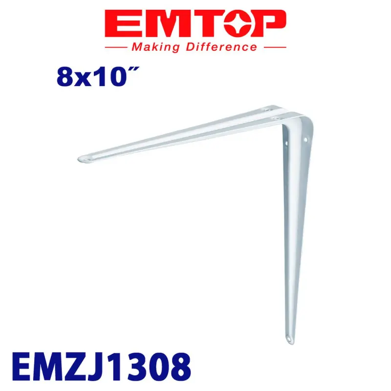 Emtop EMZJ1308 | Shelf Corner Bracket 8x10 cm Steel