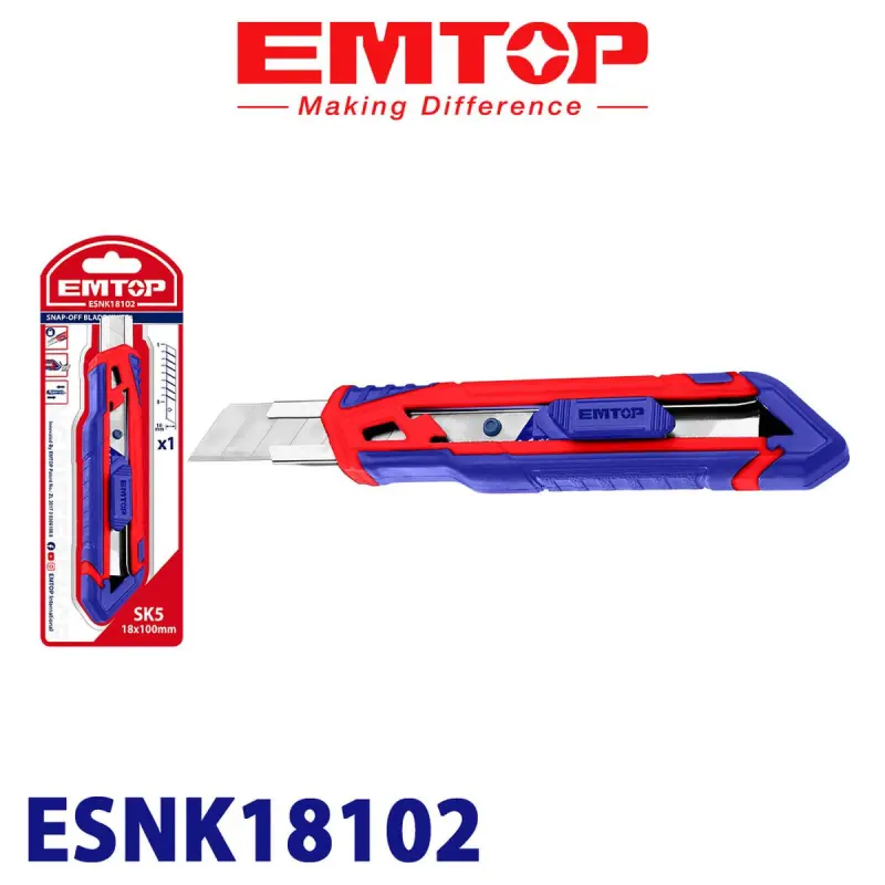 Emtop ESNK18102 | Alçipan Pyçagy 18x100mm Polat Pyçak