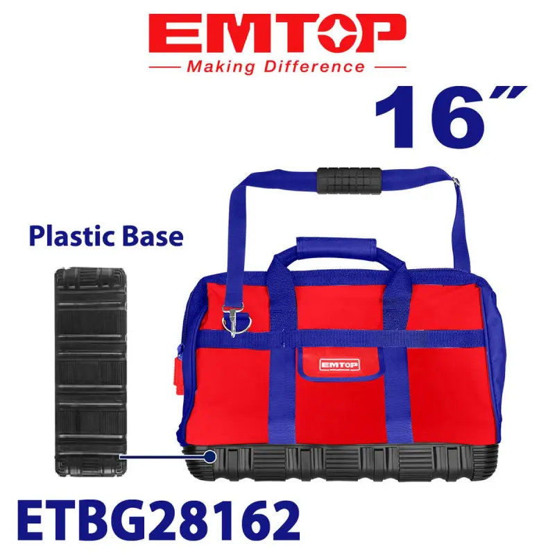 Emtop ETBG28162 | Tool Bag 16 inch 20 kg Capacity