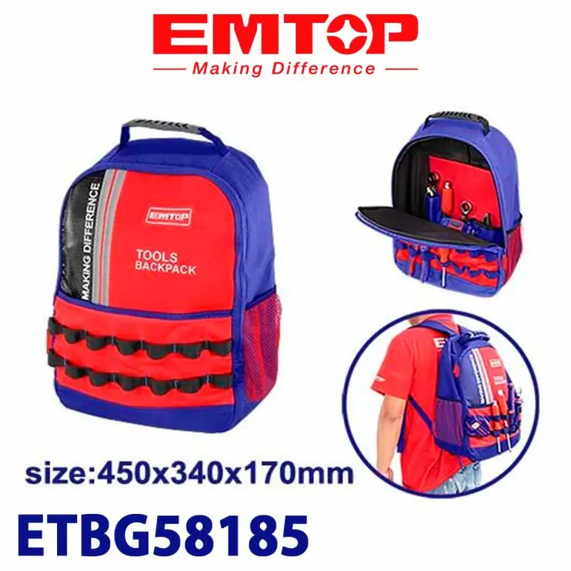 Emtop ETBG58185 | Backpack 8 kg Load Capacity