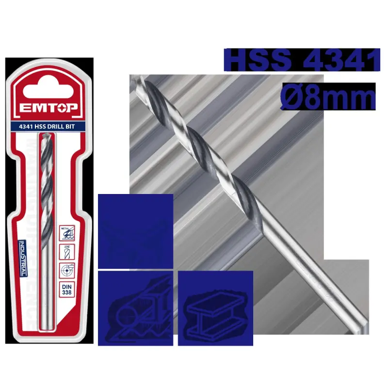 Emtop ETDB310802 | Swerlo HSS4341 8,0mm