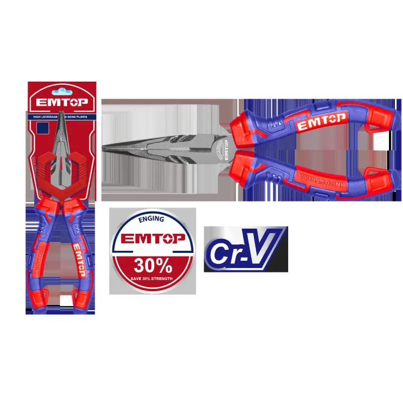 Emtop EPLRL0621 | Длинногубцы Cr-V 160мм