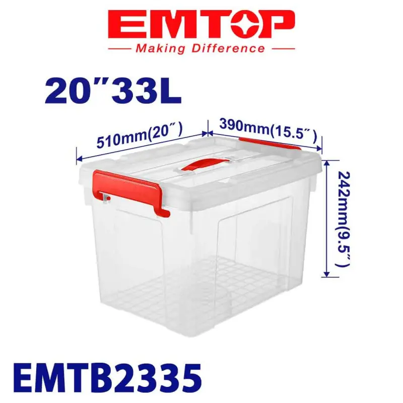 Emtop EMTB2335 | Пластиковый ящик 33 л