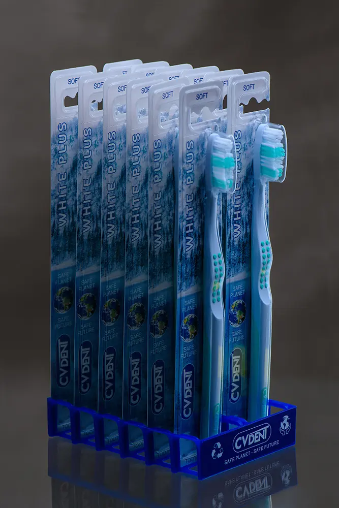 CV-DENT WHITE PLUS SOFT Toothbrush (24 pcs)