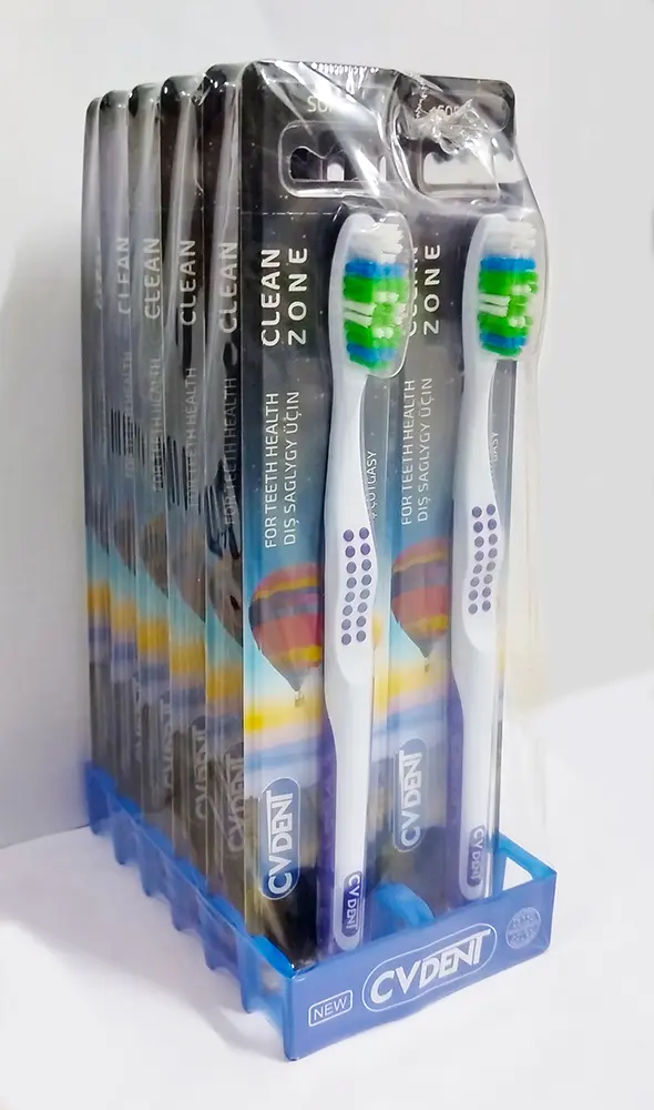 Зубная щетка CV-DENT CLEAN ZONE MEDIUM (24 шт.)