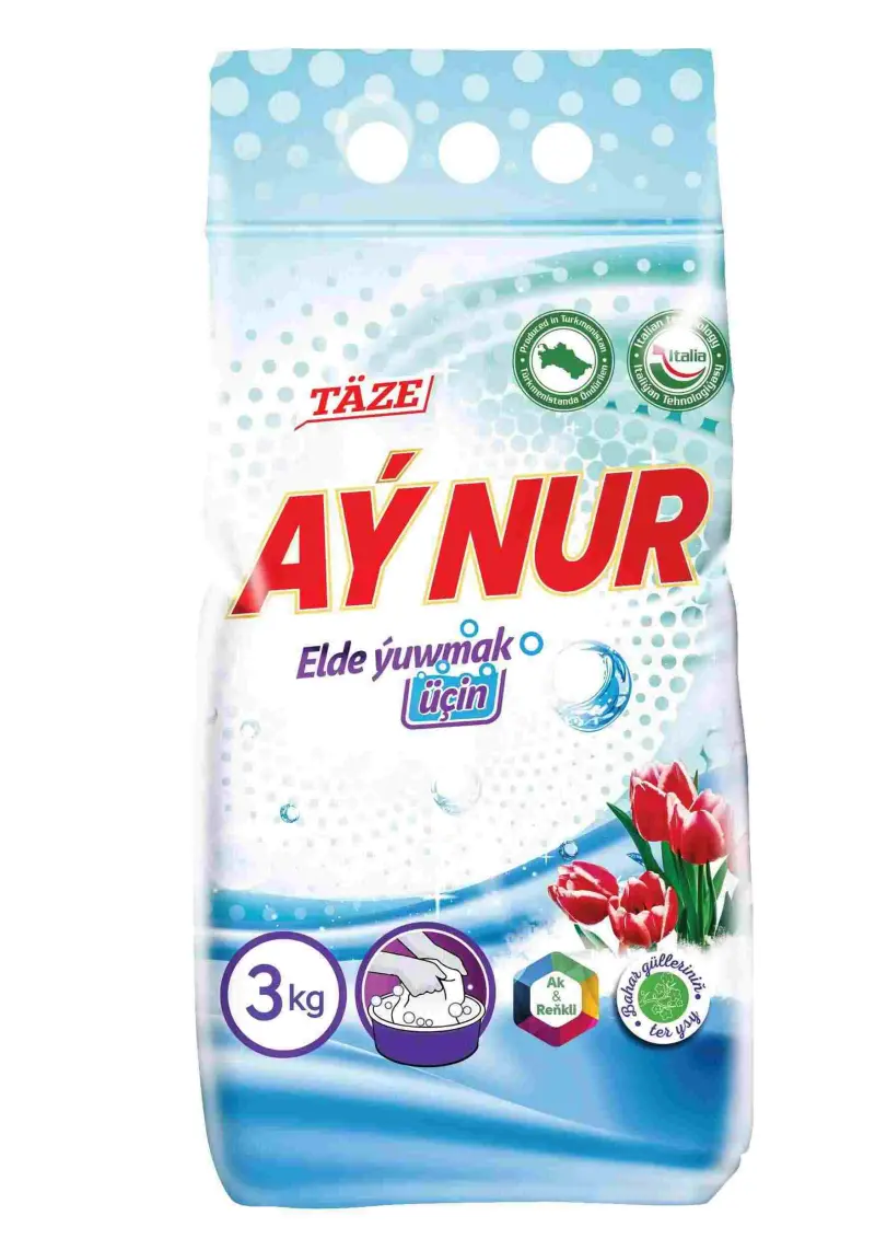 Стиральный порошок для ручной стирки "Aýnur" 3 кг