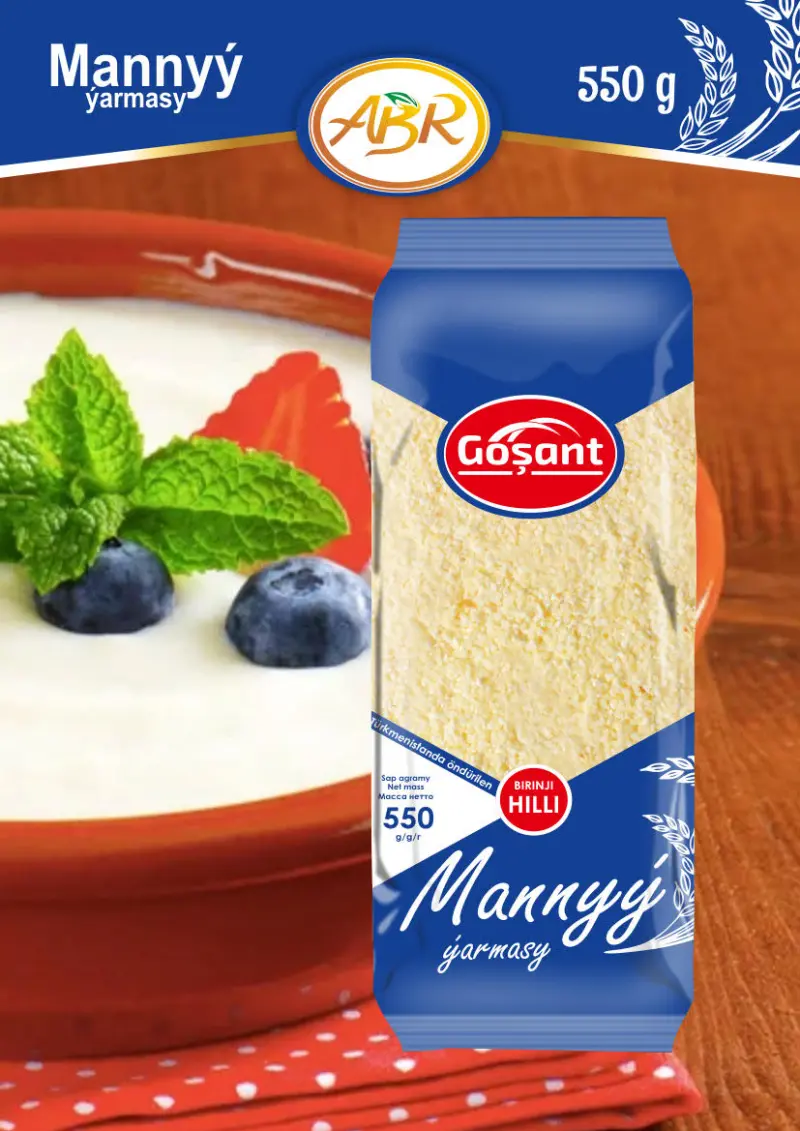 Goşant Semolina 0.550 kg - (12 pcs in a block)