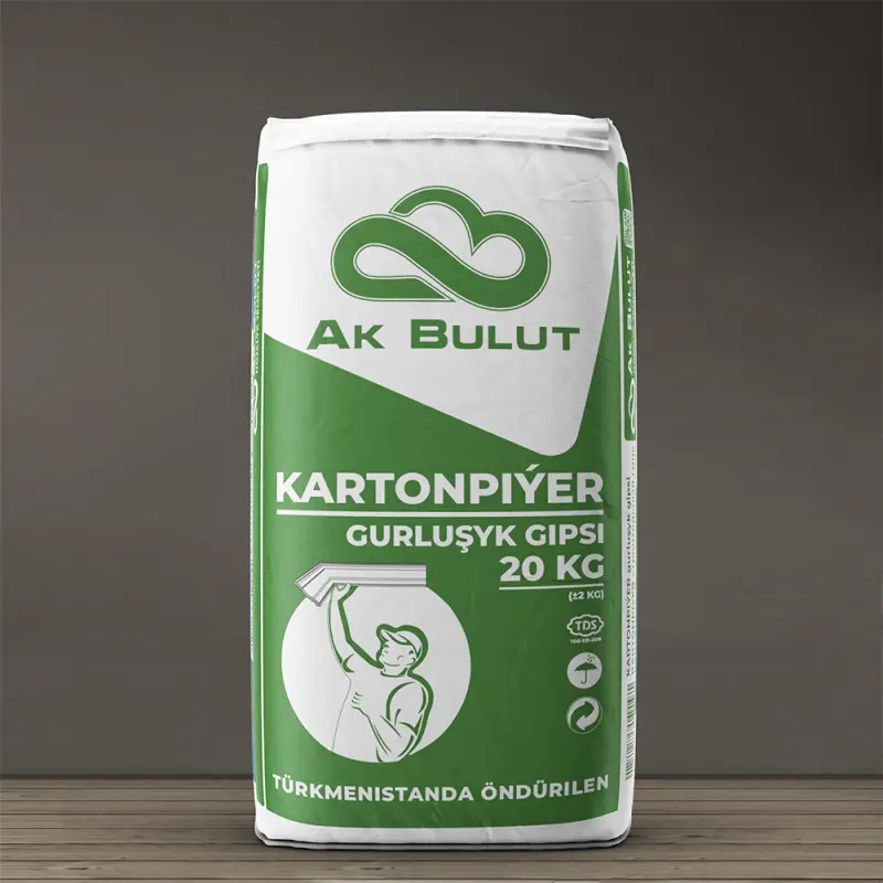 Ak bulut Kartonpiyer | Gurluşyk gipsi 20 kg