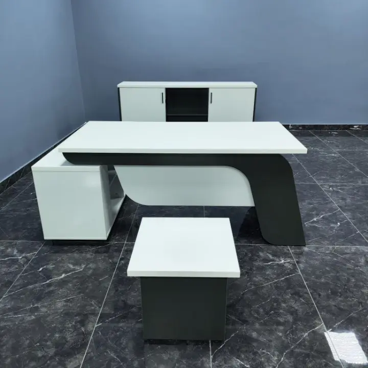 Konfull Riga | Office Furniture Set Desk + Side Table + Cabinet