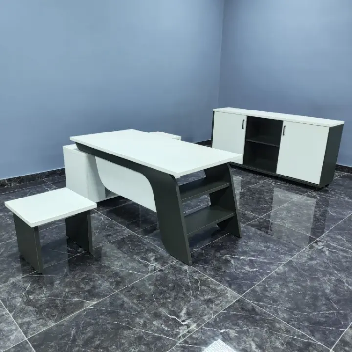 Konfull Riga | Office Furniture Set Desk + Side Table + Cabinet