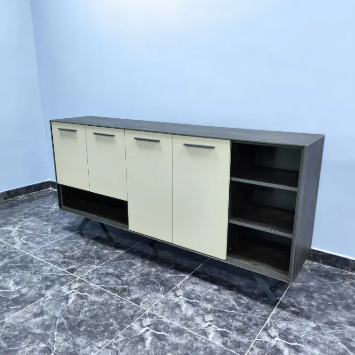Konfull New Auro | Office Furniture Set Turkey-Made, Desk+Cabinet+Table