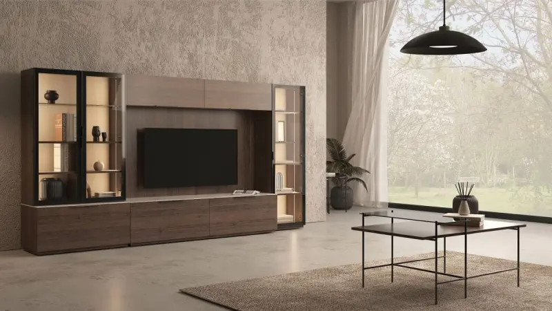 ARMIN 3200420387 | Coffee Table Glass & Wood Mid Size