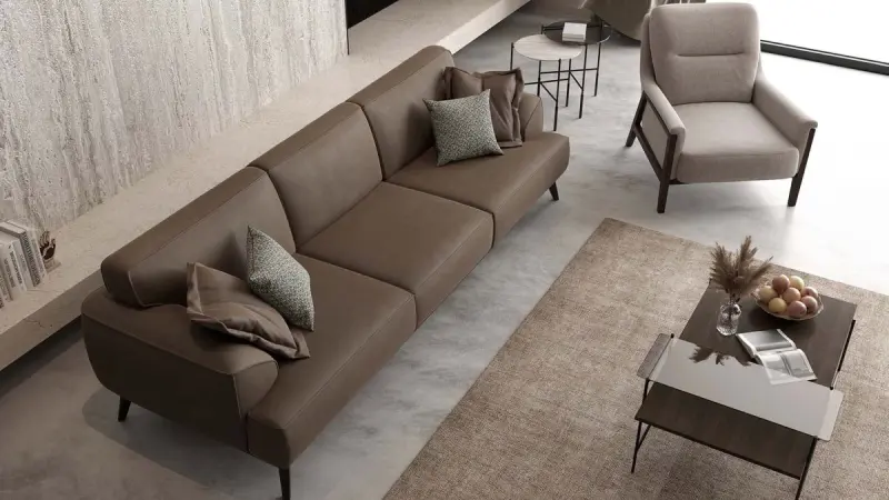 ARMIN 3200420387 | Coffee Table Glass & Wood Mid Size