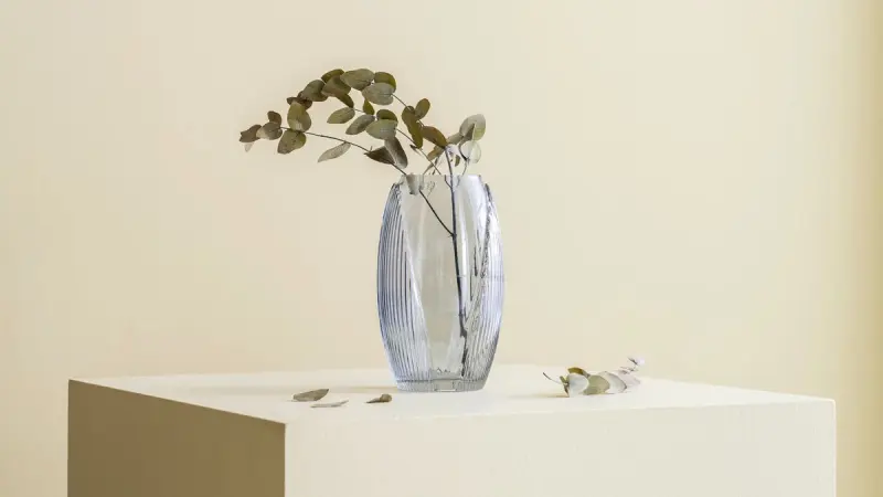 LINEA 3200421135 | Large Glass Vase Grey