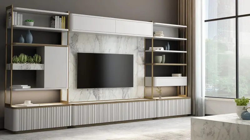 LIONTE 14282 3200415407 | Çekmeli Telewizor Şkafy 94 sm