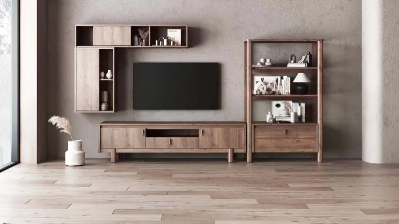 LUCENTA 49081 | TV Wall Cabinet Space-Saving Design