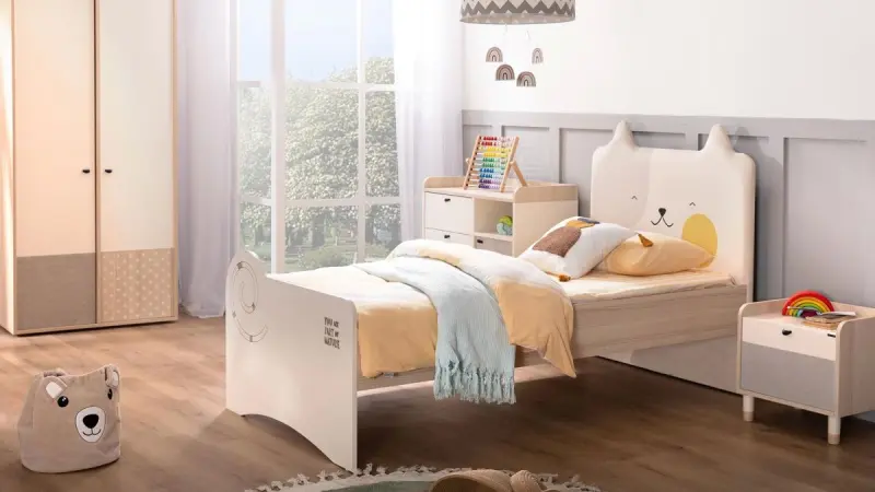 NATURAL 3200394606 | Krowat Karykasy 100x200 sm Berk gurluş