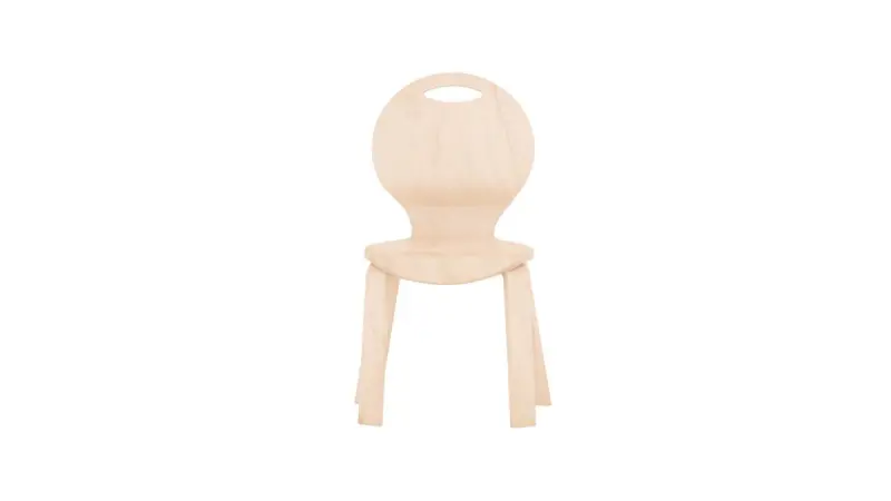 NATURAL 3200398612 | Children's Chair Natural Wood