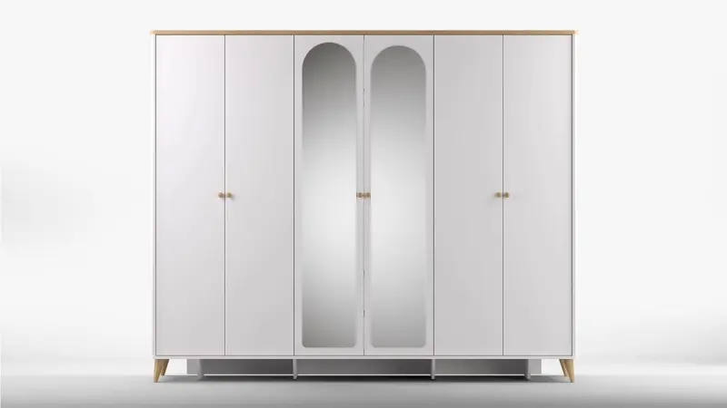 BOHEMIA 3200424252 | 6-Door Cabinet High-Capacity Storage