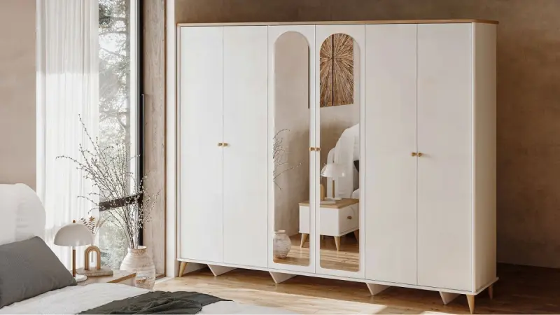 BOHEMIA 3200424252 | 6-Door Cabinet High-Capacity Storage