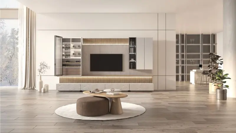 CASE 3200419416 | TV zolak üçin arka panel uniwersal gabat