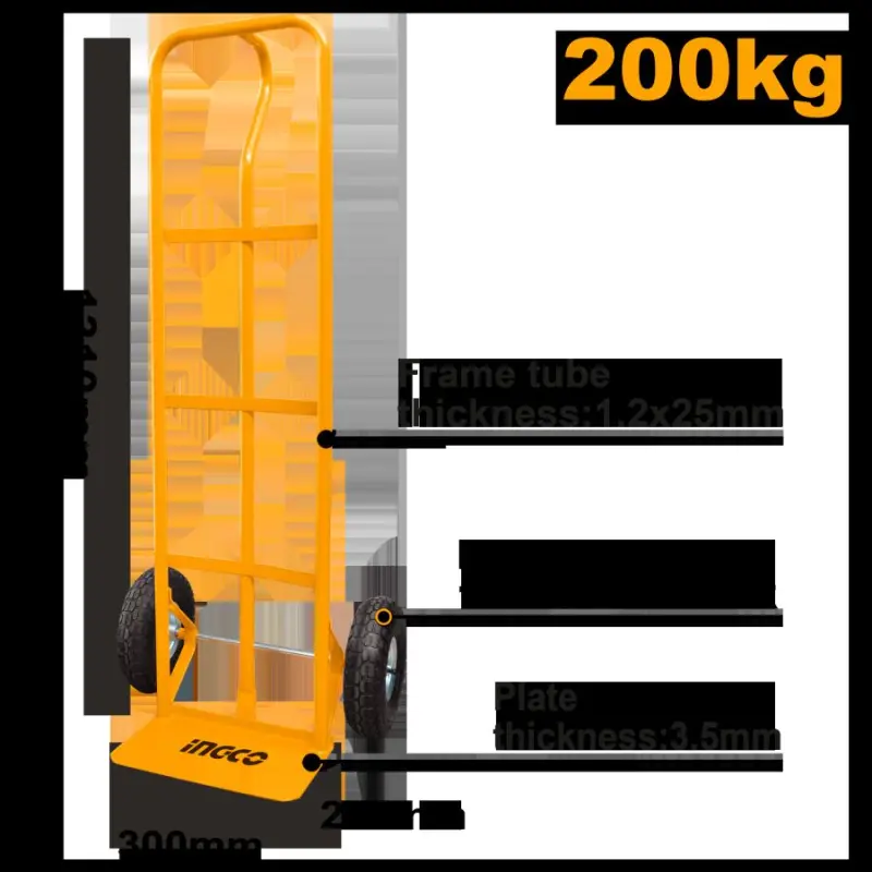 Ingco iki tigirli el arabasy 200 kg (Model: HHHT20141)